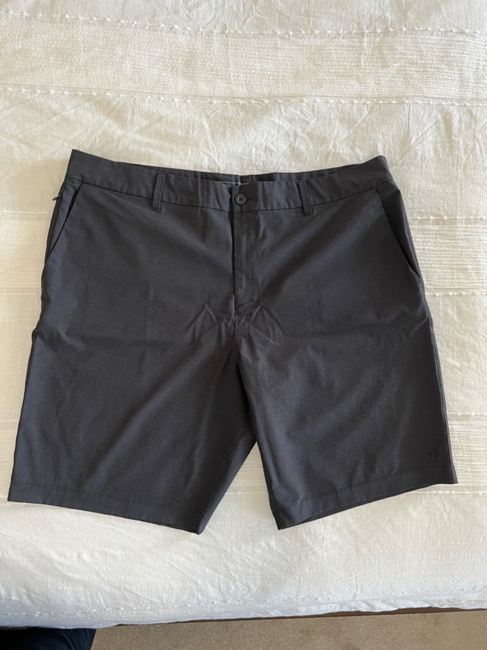 Hang Ten Men's Charcoal Flat Front Shorts